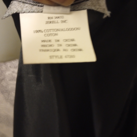 Vintage Stonebridge Goth Cotton Black Rose Velvet Vest Size 10 - Picture 7 of 9